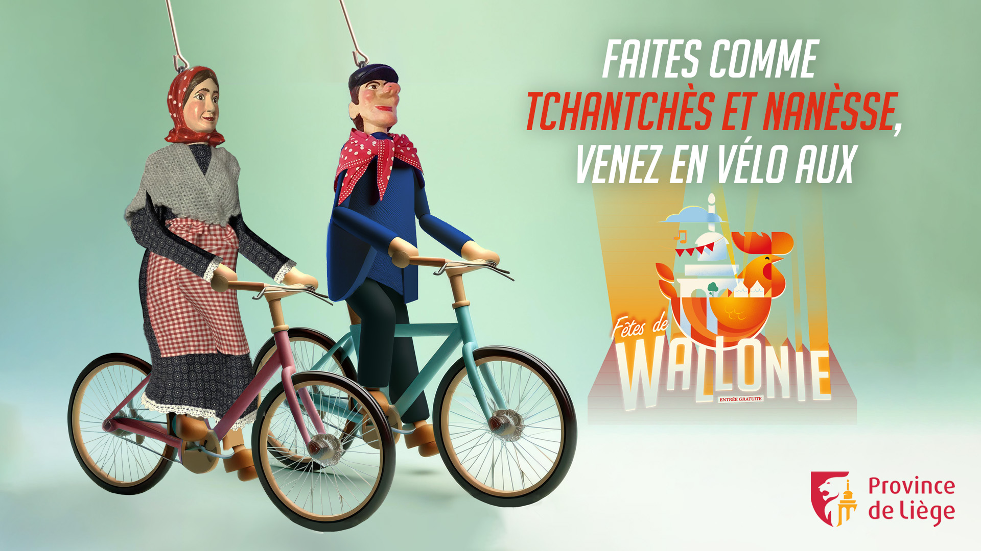 Parking vélos pour les Fêtes de Wallonie à Liège