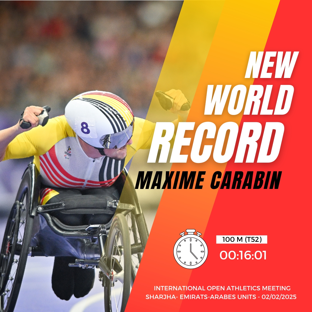 Handisport : grosse performance déjà en 2025 pour Maxime Carabin !