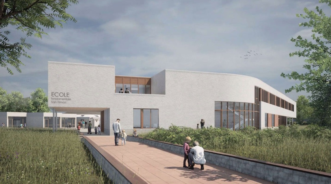 Sart Tilman : début du chantier de rénovation de l'école communale
