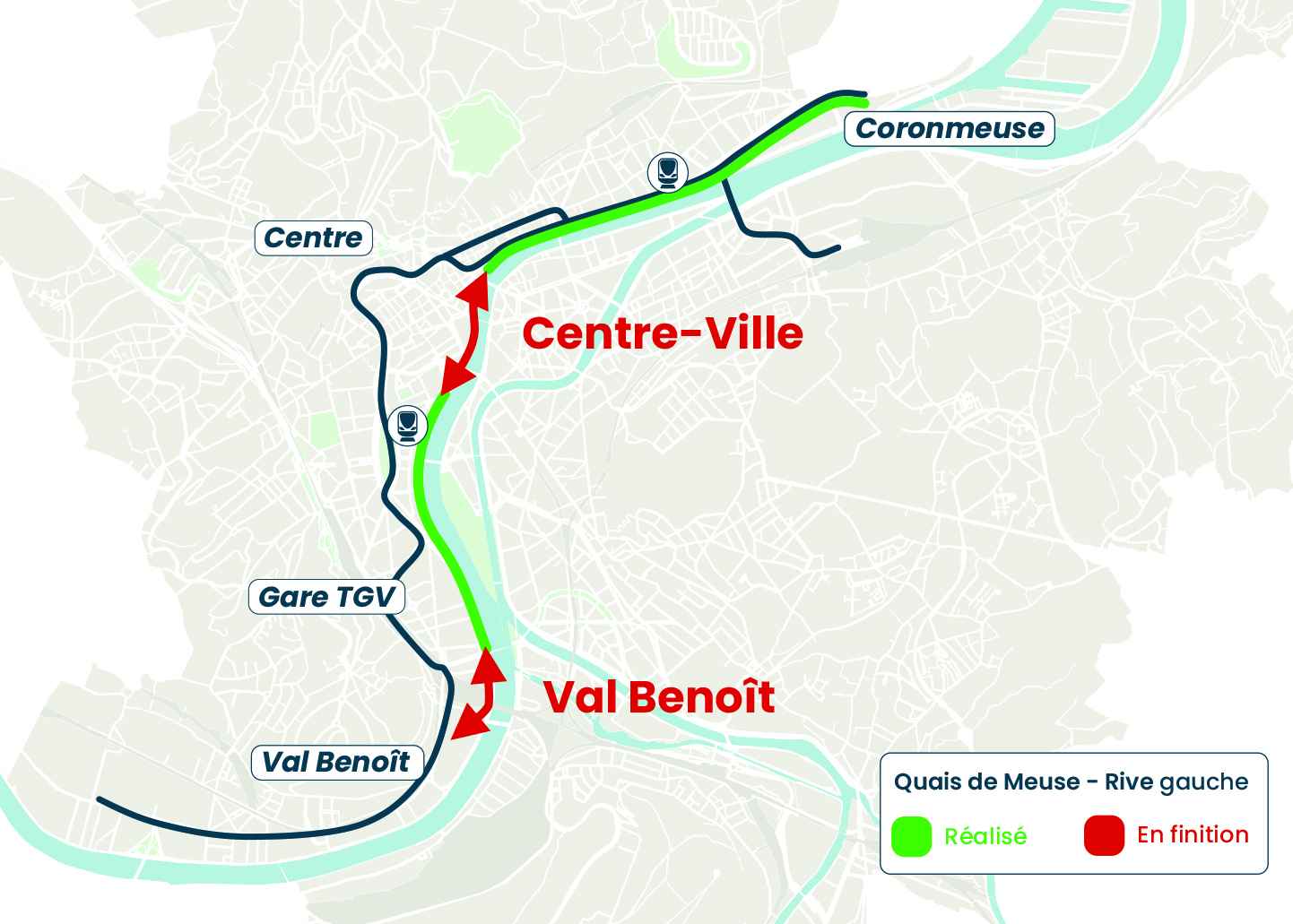 Début du chantier de réaménagement des quais de Meuse