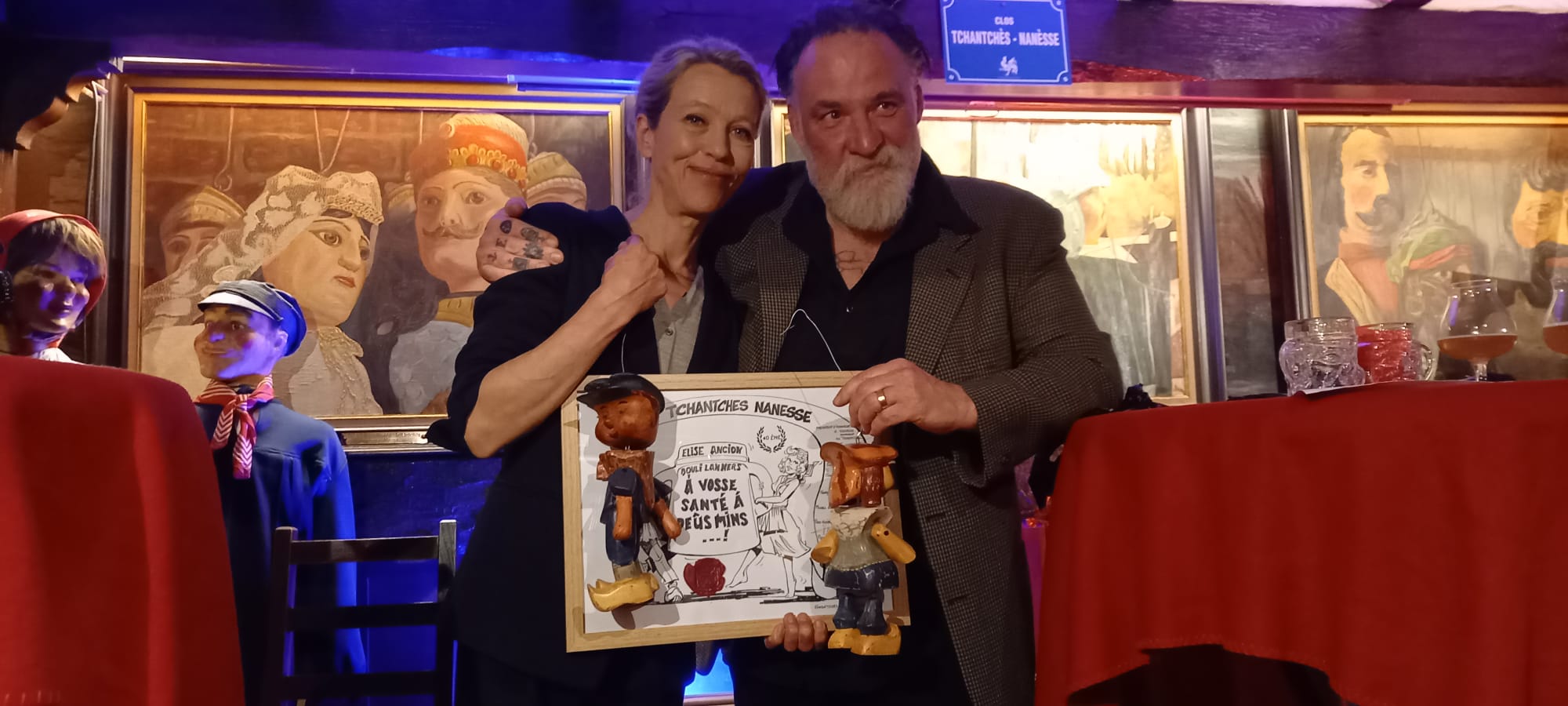 Bouli Lanners et Elise Ancion honorés par le prix Tchantchès et Nanesse