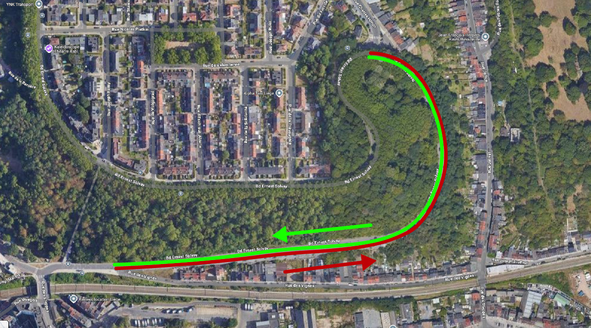 Liège : réaménagement du boulevard Ernest Solvay
