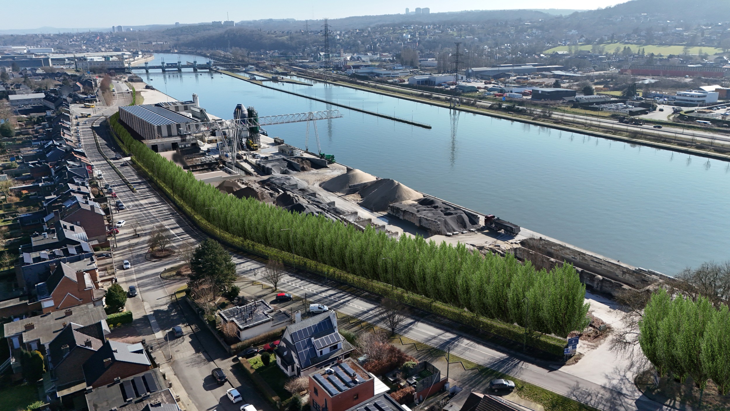 Flémalle : les peupliers du port vont être abattus