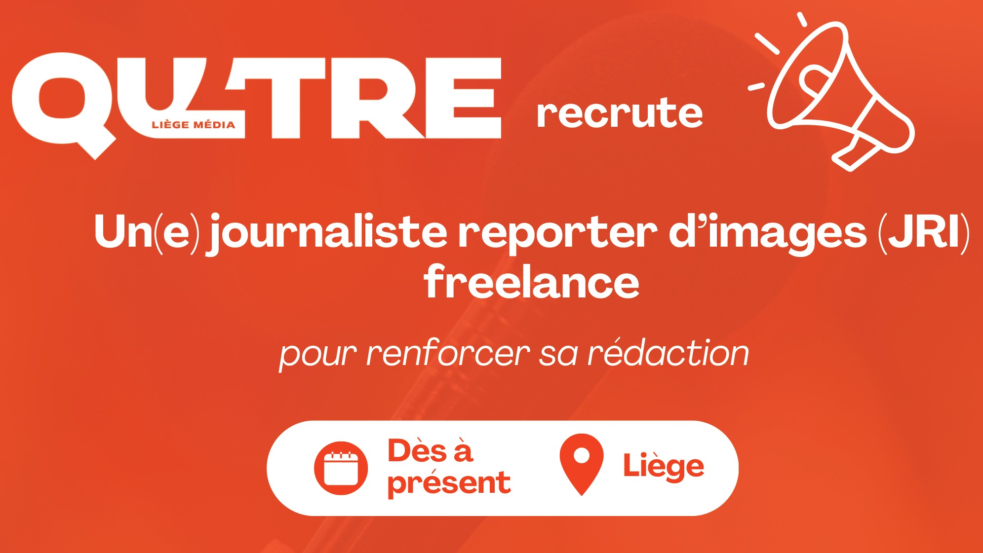 Qu4tre recherche un(e) JRI freelance pour renforcer sa rédaction