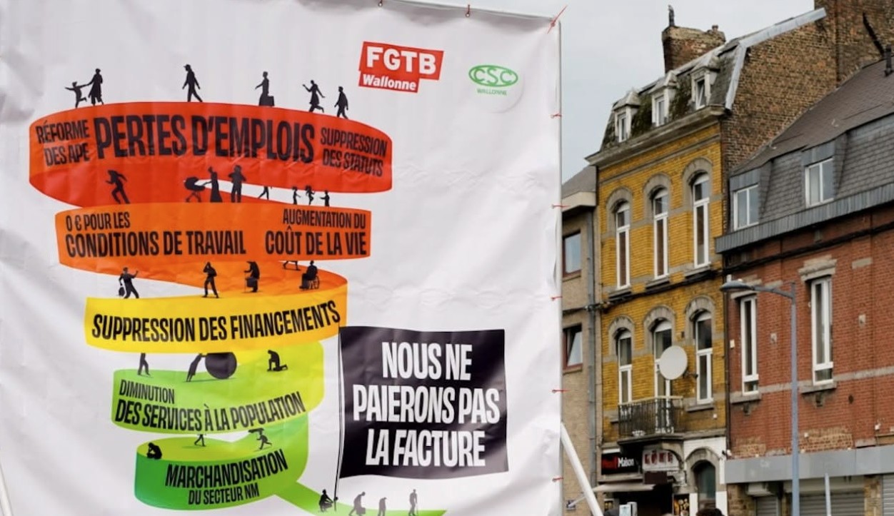 Manifestation interprofessionnelle à Namur, nombreuses perturbations dans les services