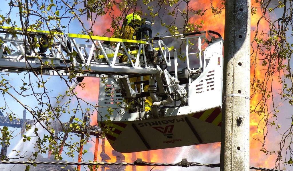 Incendie à l'église Notre-Dame du Rosaire à Bressoux