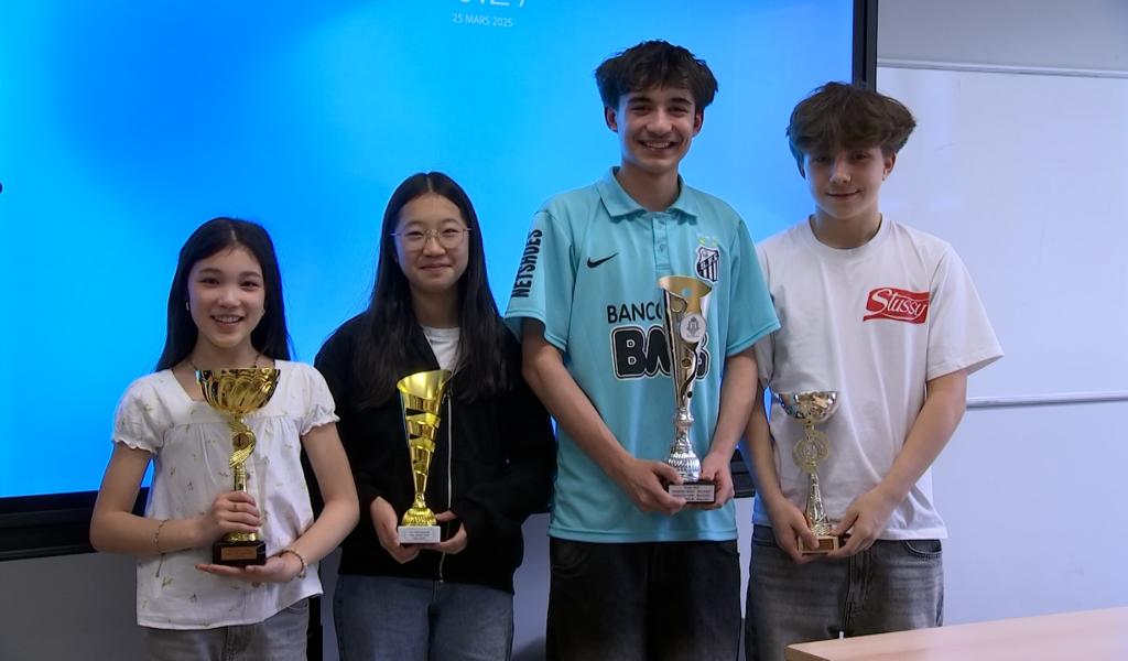 4 joueurs d'échecs de l'Athénée Charles Rogier 1 s'illustrent lors du tournoi inter-scolaire !