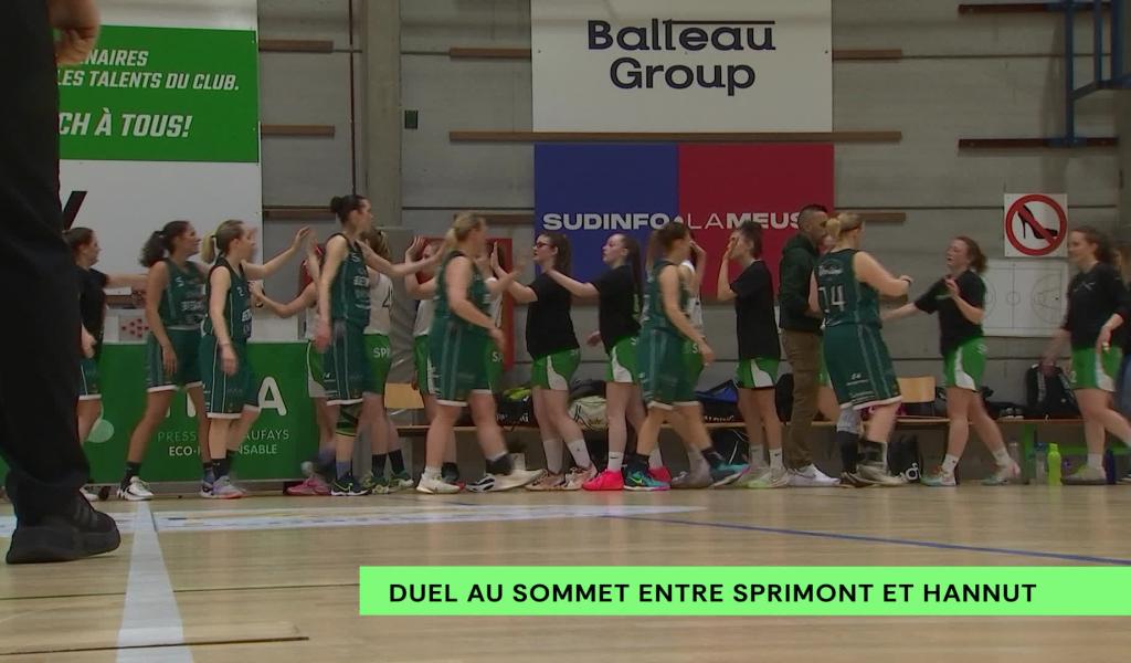 Basket dames: duel au sommet entre Sprimont et Hannut en P2