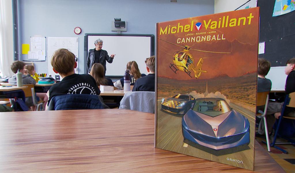 Esneux : Michel Vaillant s'invite en classe