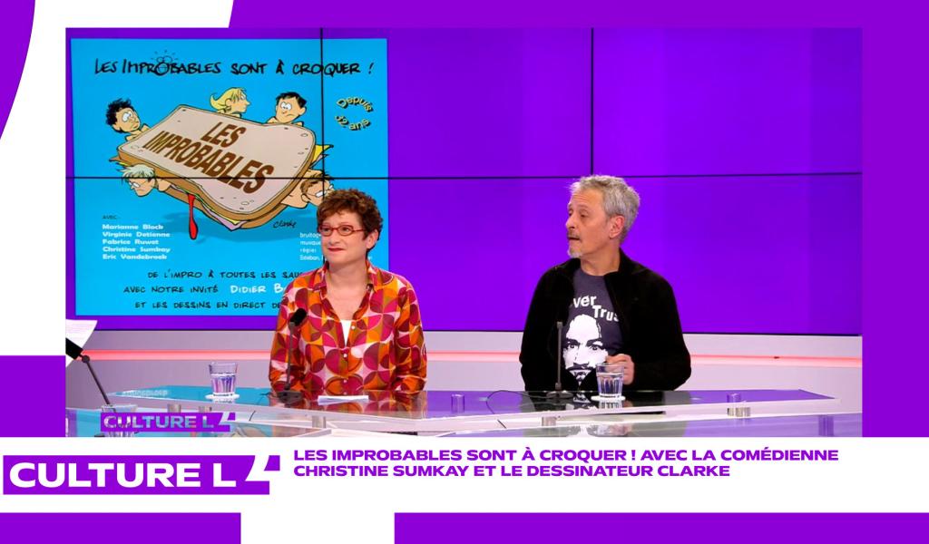 Les Improbables sont à croquer ! Christine Sumkay et le dessinateur Clarke sont les invités de CultureL