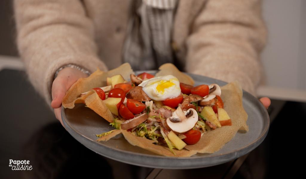 La frisée aux lardons, avec Équifrais