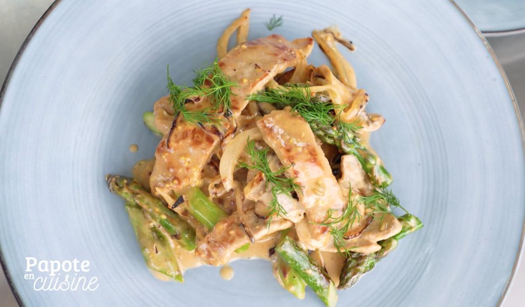 Le veau aux asperges, avec Delhaize et Dufrais