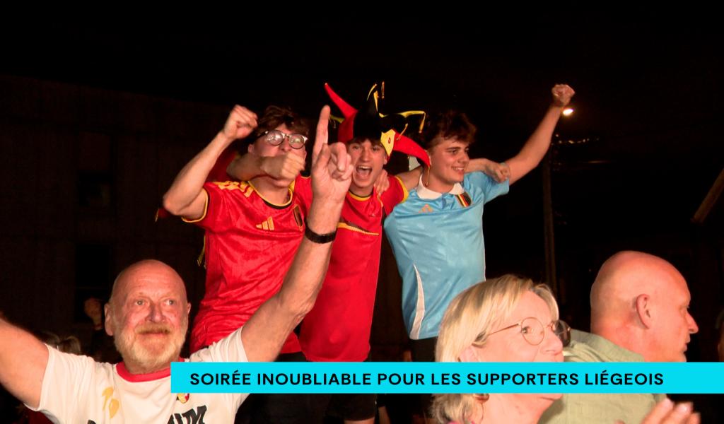 Les supporters liégeois ont vibré devant la remontada des Diables Rouges