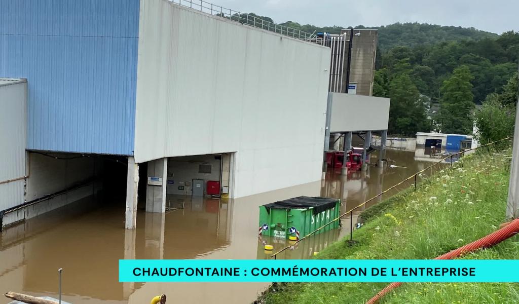 Commémoration sur le site d'embouteillage de Chaudfontaine