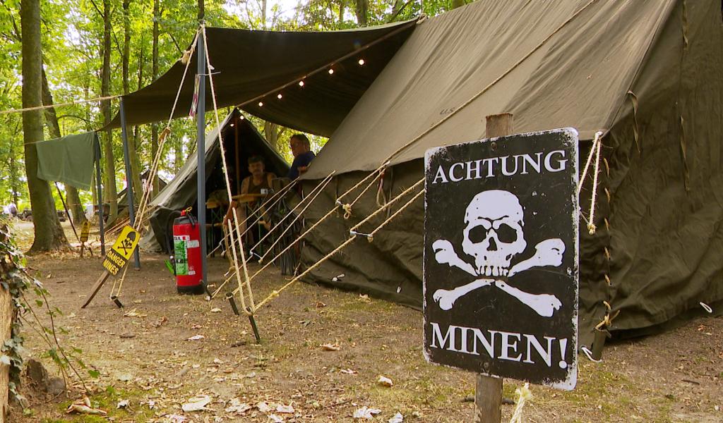 Un camp militaire reconstitué pour les festivités du Fort de Lantin