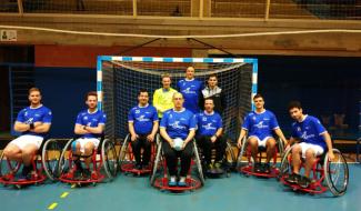 L'équipe de handball en fauteuil roulant de Beyne-Heusay