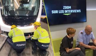 Tram En Commun S4#34 : les pompiers se forment au tram, et les conducteurs TEC postulent 