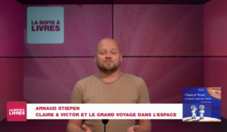 Boite à livres: Arnaud Stiepen, Claire et Victor et le grand voyage dans l'espace (Editions Le Livre en papier) 