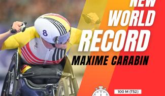 Handisport : grosse performance déjà en 2025 pour Maxime Carabin !