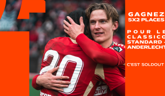 Standard - Anderlecht: 10 places à gagner pour la rencontre du 2 mars