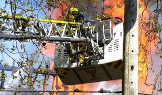 Incendie à l'église Notre-Dame du Rosaire à Bressoux