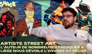 Snack - Dans les coulisses du street art à Liège avec Olivier Hoffait, auteur de dizaines de fresques