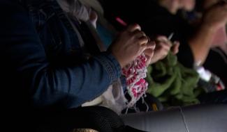 Séance de ciné tricot à Huy