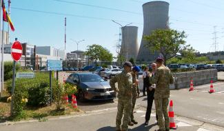 Les militaires de retour à la centrale de Tihange