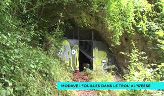 Modave : Fouilles dans le Trou Al'Wesse