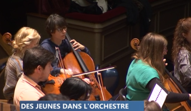 musiciens au sein de l'orchestre