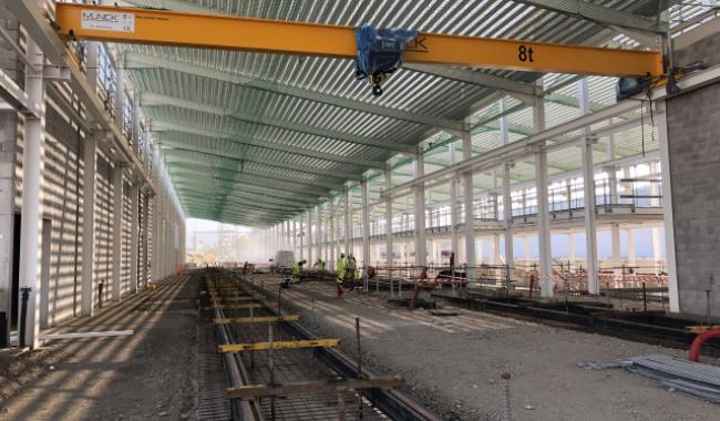 Tram En Commun S3#1 : gros oeuvre terminé à Bressoux