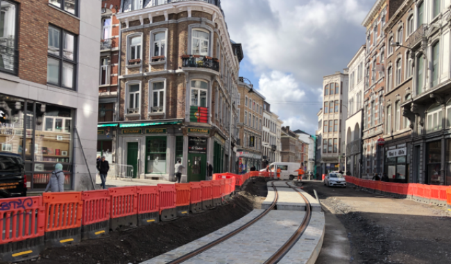 Tram En Commun S5#28 : dalles à Cité et P+R terminé