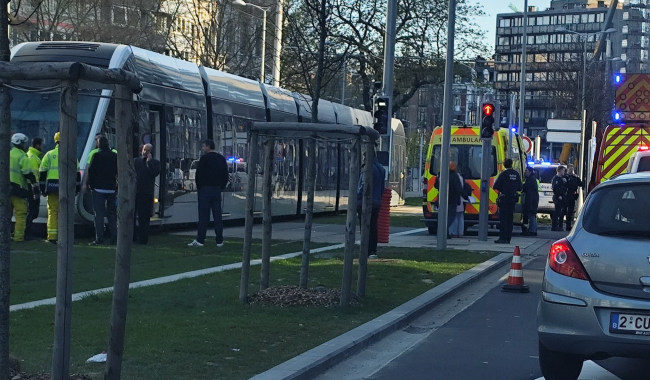 Une jeune fille percutée par un tram à Liège