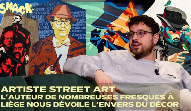 Snack - Dans les coulisses du street art à Liège avec Olivier Hoffait, auteur de dizaines de fresques