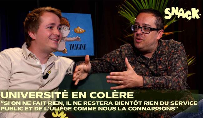 Snack - Un professeur de l'ULiège nous explique pourquoi les universités publiques risquent de baisser en qualité