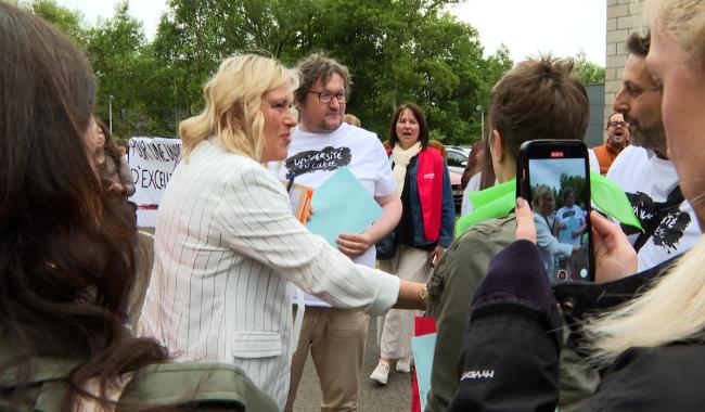 Université en colère : Vanessa Matz interpellée ce jeudi au Centre Spatial de Liège