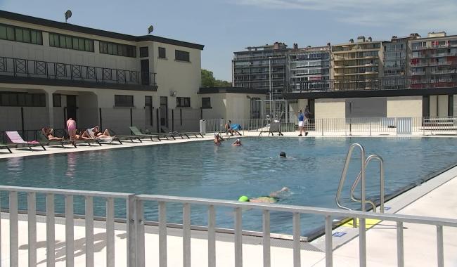 La piscine extérieure de Huy est ouverte