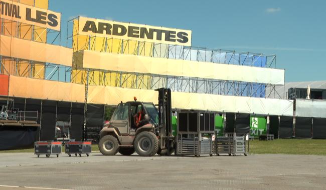 Le site des Ardentes presque prêt à accueillir les festivaliers