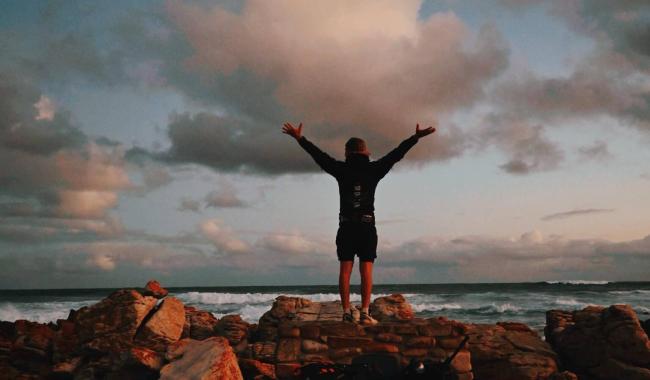 Après 18000 km à pédaler, Yanis Carrier est arrivé en Afrique du Sud