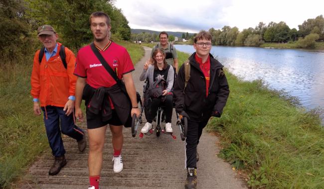 Traverser la Wallonie en joëlette pour sensibiliser à la mobilité inclusive