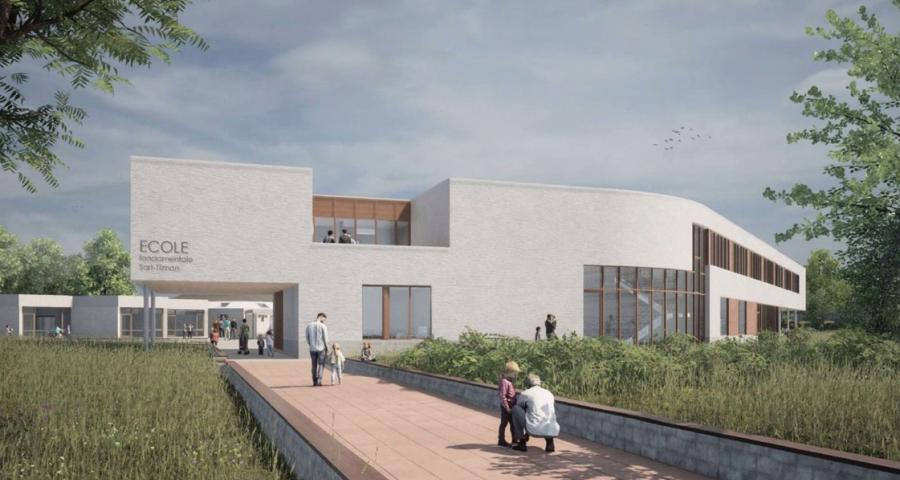Sart Tilman : début du chantier de rénovation de l'école communale
