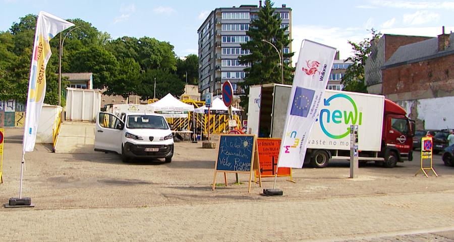 Le recyparc mobile et la Conciergerie sociale à la rencontre des liégeois