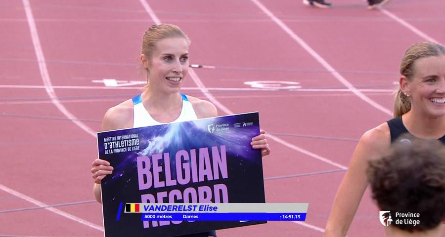 Athlétisme: Elise Vanderelst et Thomas Carmoy illuminent le Meeting de Liège
