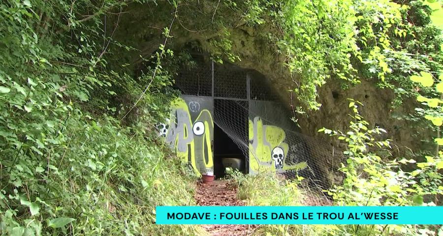 Modave : Fouilles dans le Trou Al'Wesse