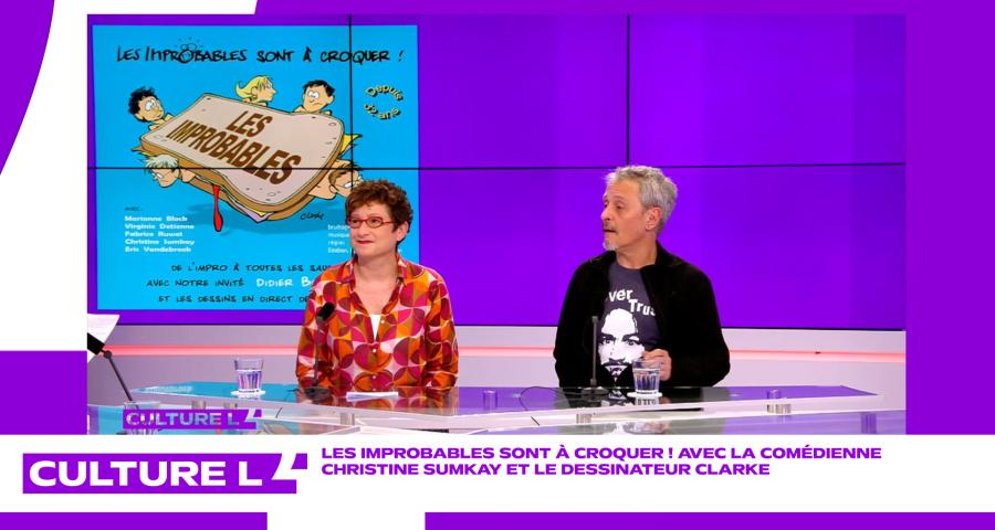 Les Improbables sont à croquer ! Christine Sumkay et le dessinateur Clarke sont les invités de CultureL