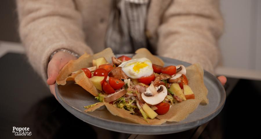 La frisée aux lardons, avec Équifrais