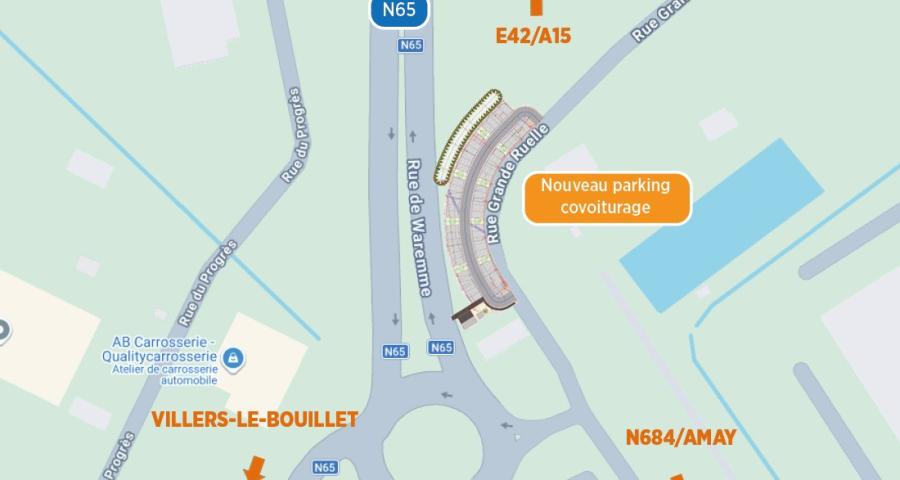 Nouvel espace de covoiturage à Villers-le-Bouillet
