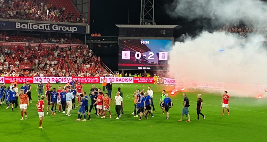 Des débordements après la défaite 0-2 du Standard face à Charleroi