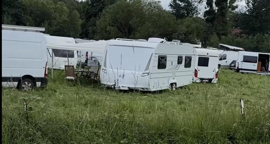 Une centaine de caravanes à Fumal