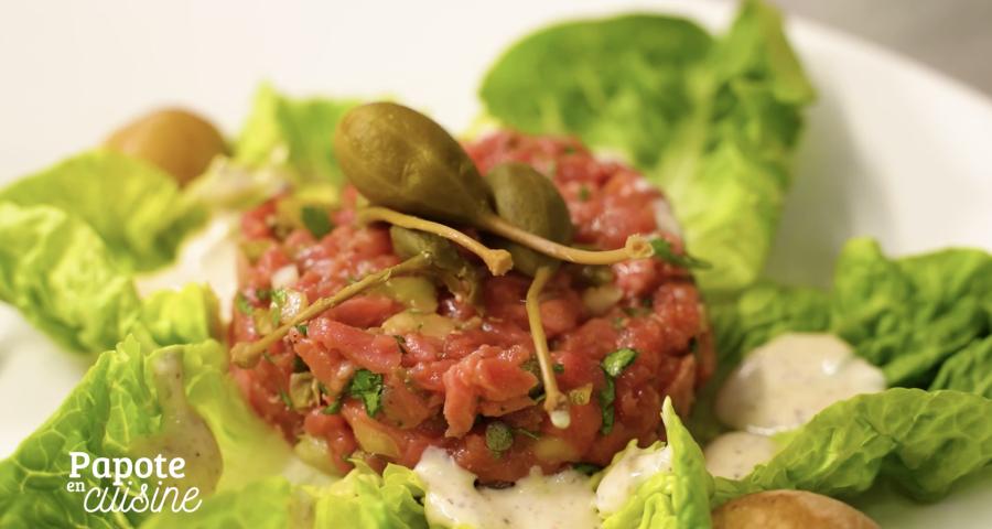 Le Tartare de bœuf réussi avec Delhaize et Dufrais